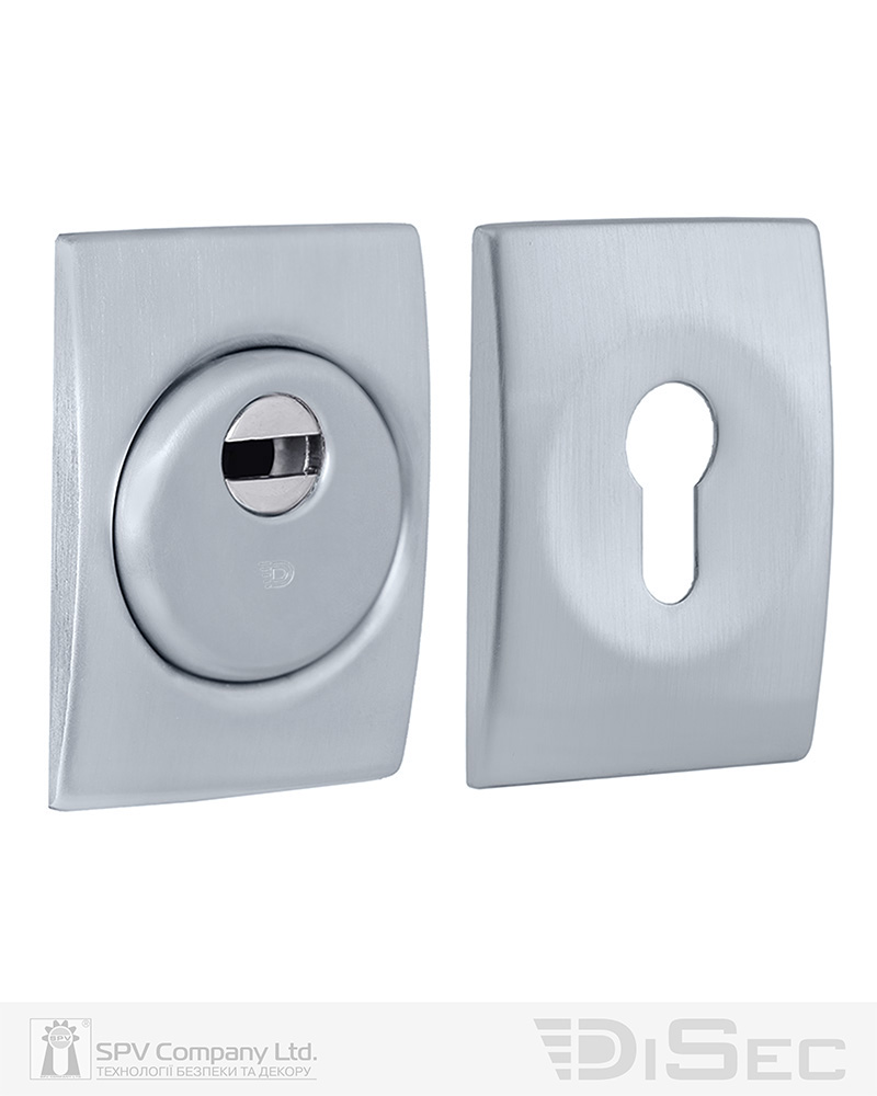 Фото Протектор DISEC   SFERIK BD+ DIN RECTANGL 25мм   Хром_мат 3клас T     Комплект в інтернет-магазині locksmaster.com.ua
