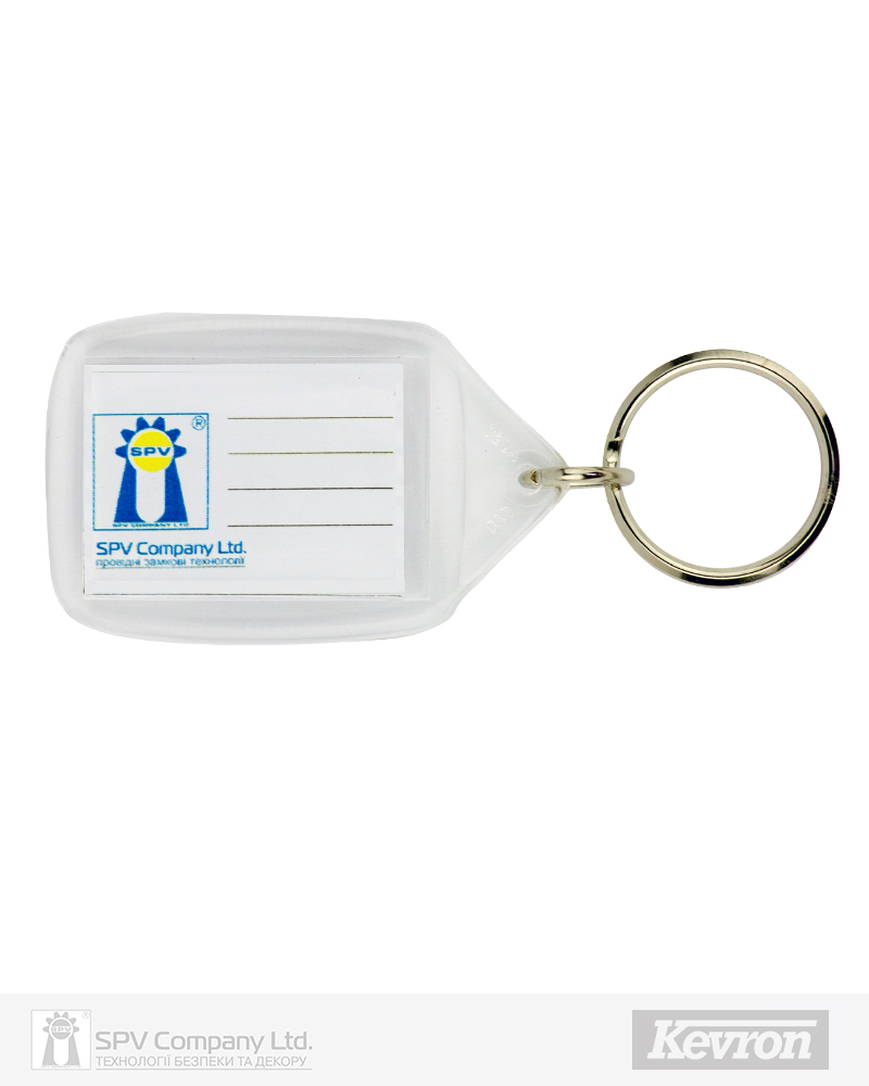 Фото Брелок KEVRON ID56 CLEAR акрил 55x35мм PB   в інтернет-магазині locksmaster.com.ua