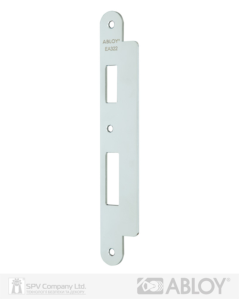 Фото Зворотна планка ABLOY ЕА 322     пряма UNIV DIN     ST/CR 40x232x2,5мм 4622   в інтернет-магазині locksmaster.com.ua
