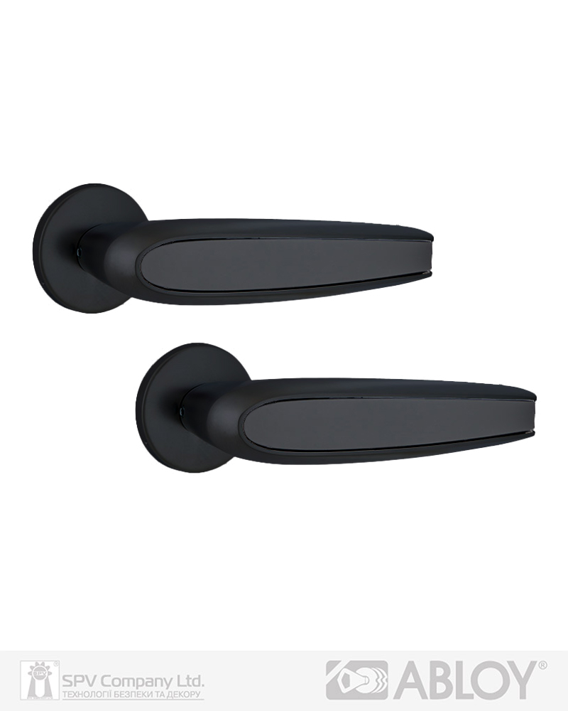 Фото Ручка дверна ABLOY DUETTO 8/002 mov-mov DIN ROUND   Фарба_чорна 56-80мм універсальне Duetto MS_MUS Комплект в інтернет-магазині locksmaster.com.ua