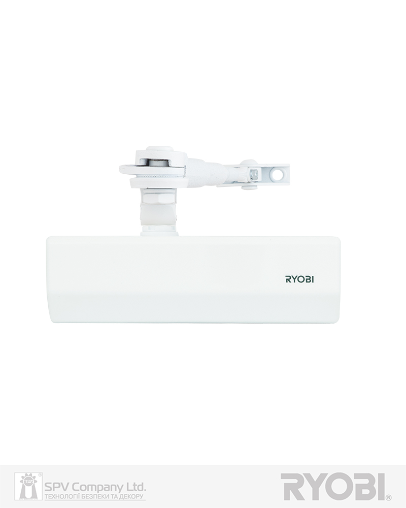 Фото Дотягувач накладний RYOBI *1500 DS-1554 GLOSSY_WHITE   STD_HO_ARM EN_2/3/4 до_80кг 1100мм       в інтернет-магазині locksmaster.com.ua