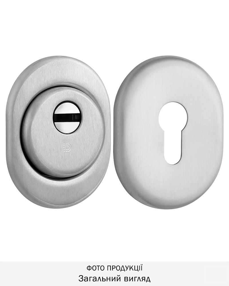 Фото Протектор DISEC   SFERIK BDS16/4 DIN OVAL 25мм   Нерж.сталь_мат 3клас IT     Комплект в інтернет-магазині locksmaster.com.ua