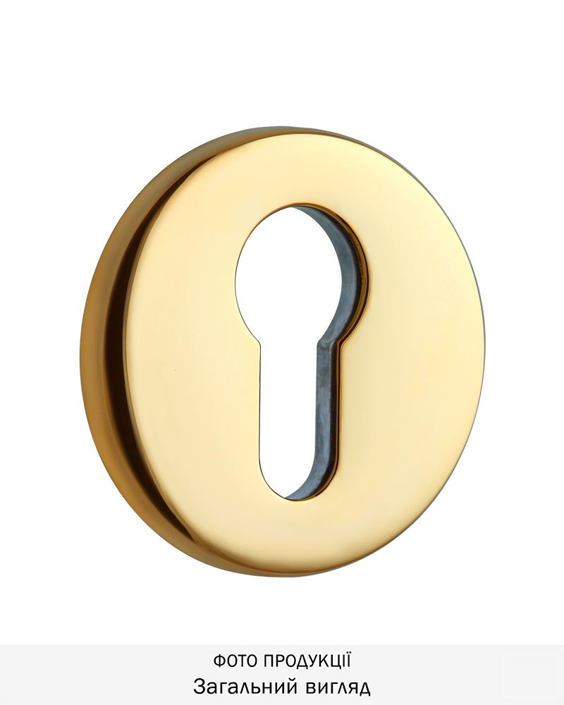 Фото Щиток DISEC     KT038 DIN ROUND     Латунь_PVD   2       в інтернет-магазині locksmaster.com.ua