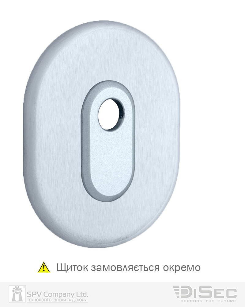 Фото Накладка DISEC     A2427 DIN OVAL     Хром_мат   T       в інтернет-магазині locksmaster.com.ua