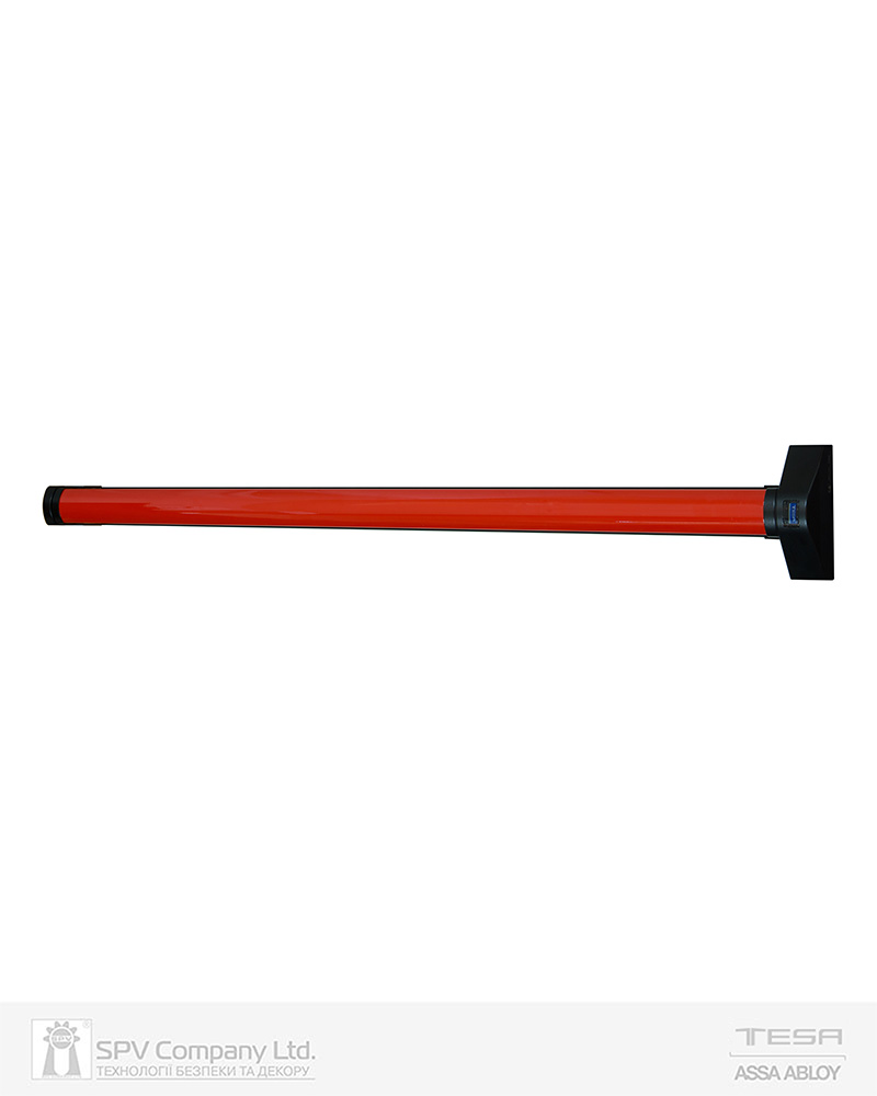 Фото Ручка TESA для евакуаційного виходу врізний QUICK1E209       NR 1200мм 9x9мм N: black (RAL 9005)/ R: red (RAL 3000) в інтернет-магазині locksmaster.com.ua