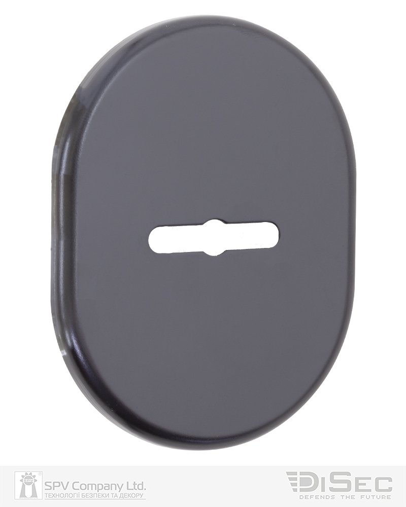 Фото Щиток DISEC     KT090 MATRIX OVAL     Фарба_чорна   N     з прихованою шторкою в інтернет-магазині locksmaster.com.ua