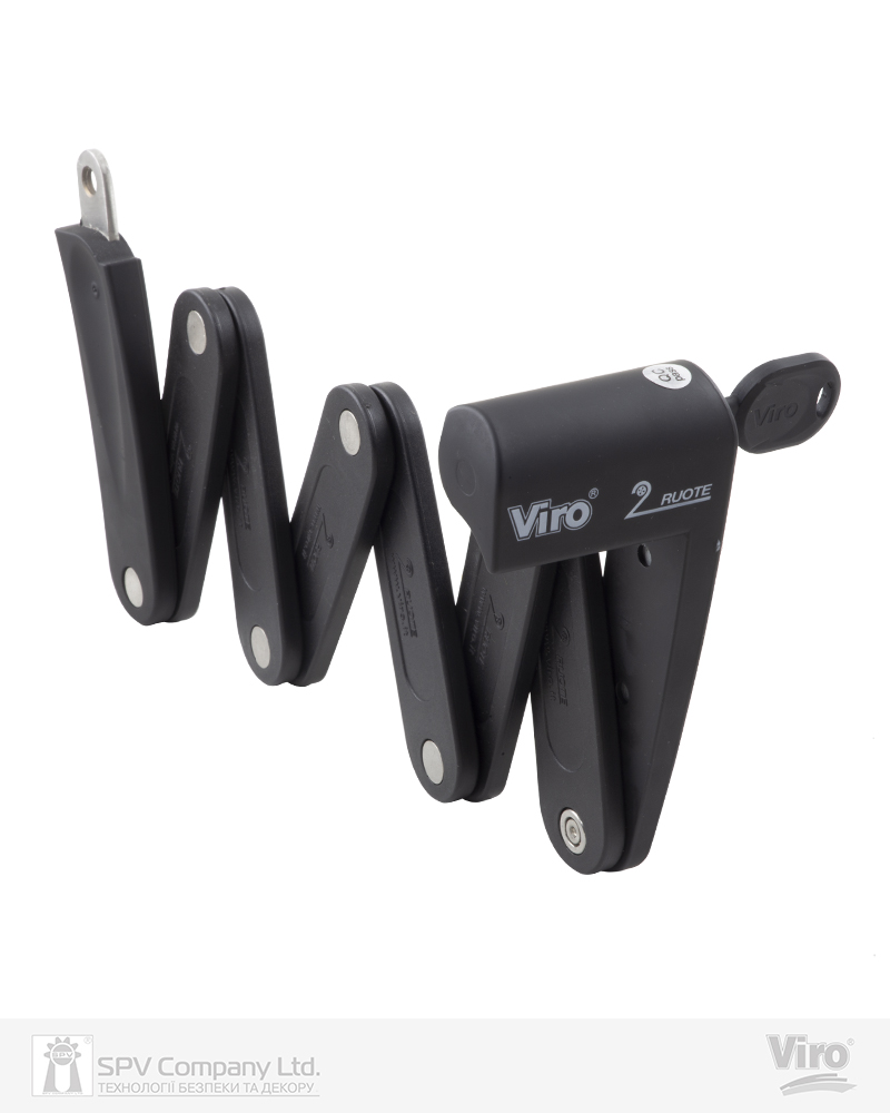 Фото Замок VIRO MOTO BLACK MAMBA BLACK   70 см   3KEY     в інтернет-магазині locksmaster.com.ua