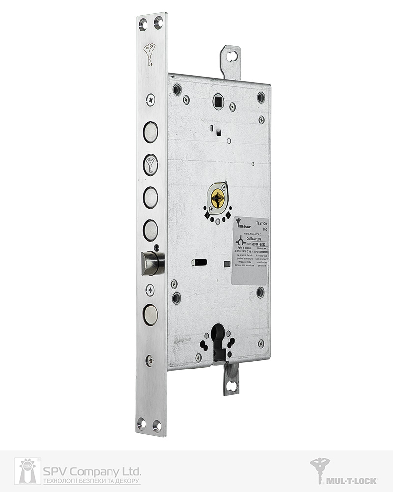 Фото Замок врізний MUL-T-LOCK 3-WAY OMEGA+DIN OFMPB30328L CR UNIV   BS65мм 85мм OMEGA VIP_CONTROL/3in1 1KEY+3KEY+1KEY+1KEY OMG_BLACK+OMG_RED+OMG_GREEN+OMG_GRAY   93мм   w/o_SP в інтернет-магазині locksmaster.com.ua