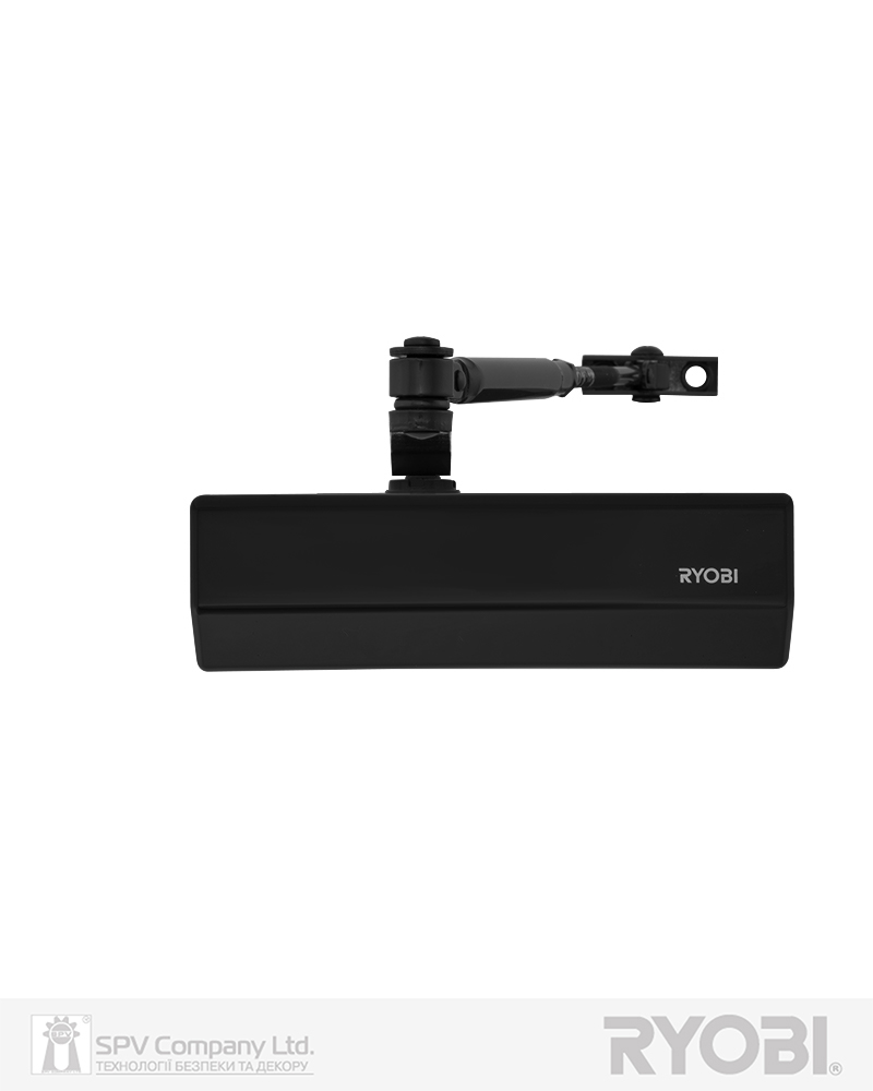 Фото Дотягувач накладний RYOBI 2000 D-2055V BLACK BC STD_ARM EN_3/4/5 до_100кг 1250мм   FIRE   в інтернет-магазині locksmaster.com.ua