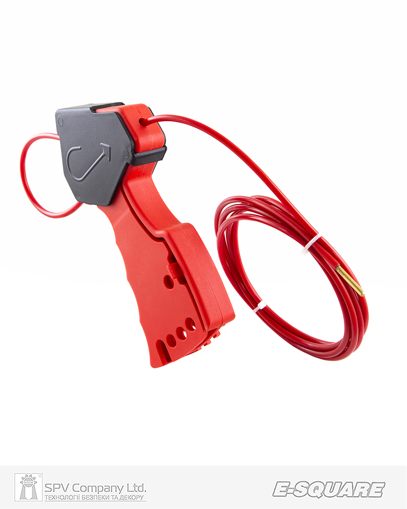 Фото Блокіратор тросовий E-SQUARE     багатоцільовий + 2 м корд-шнур в інтернет-магазині locksmaster.com.ua