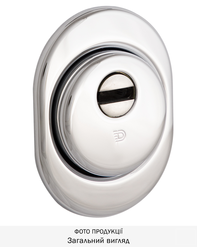 Фото Протектор DISEC   SFERIK BD16/4 DIN OVAL 25мм   Хром_полірований 3клас C     Зовнішній в інтернет-магазині locksmaster.com.ua