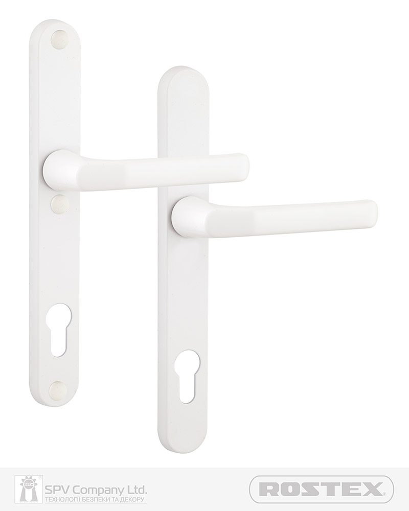 Фото   Фурнітура захисна ROSTEX PROFILE Z mov-mov PZ PLATE 92мм Фарба_біла   58-61мм   Baryt WHITE Комплект в інтернет-магазині locksmaster.com.ua