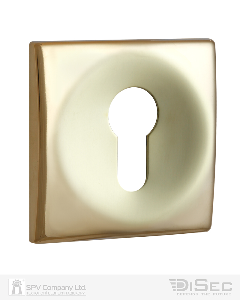 Фото Щиток DISEC     KT3796 DIN SQUARE     Латунь_PVD   2       в інтернет-магазині locksmaster.com.ua