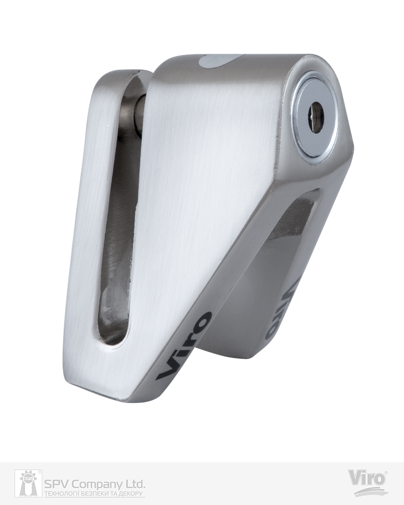 Фото Замок VIRO MOTO STOPPER STAINLESS_STEEL        2KEY       в інтернет-магазині locksmaster.com.ua
