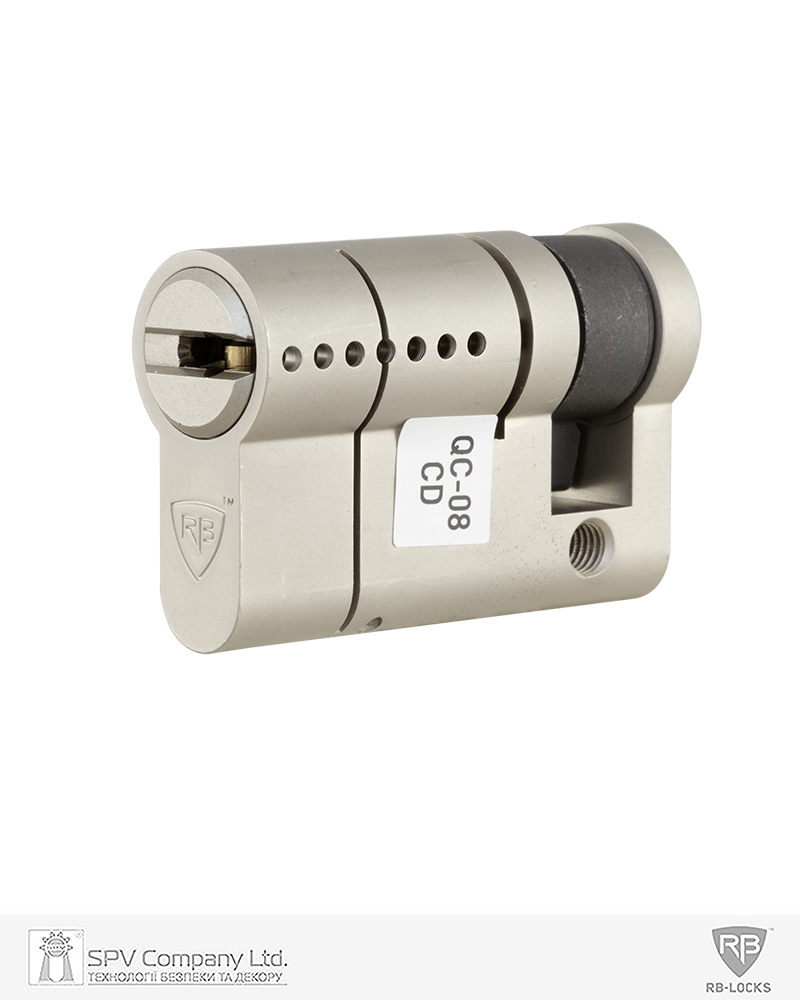 Фото Циліндр RB DIN_HALF_K     KEYLOCX 49,5 NST 39,5х10   CAM30   5KEY RB1 K04   в інтернет-магазині locksmaster.com.ua