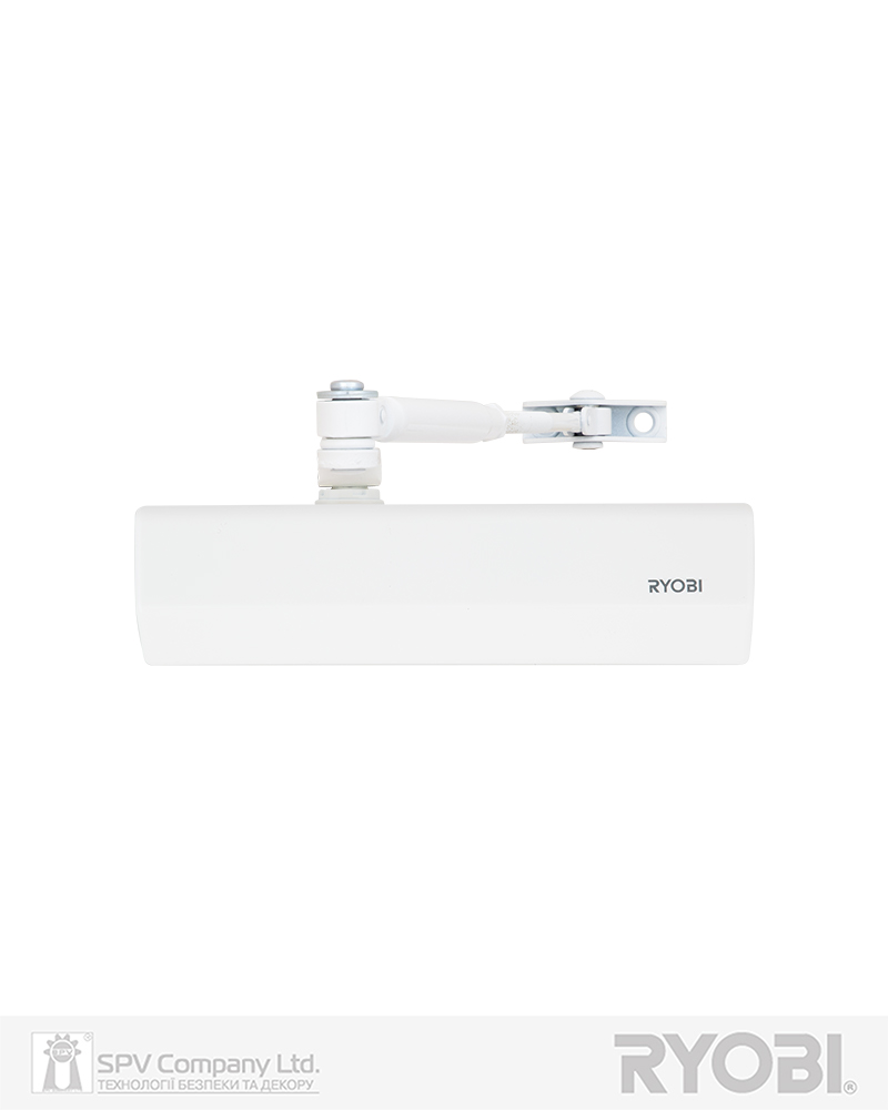 Фото Дотягувач накладний RYOBI 2000 D-2055V GLOSSY_WHITE BC STD_ARM EN_3/4/5 до_100кг 1250мм   FIRE   в інтернет-магазині locksmaster.com.ua