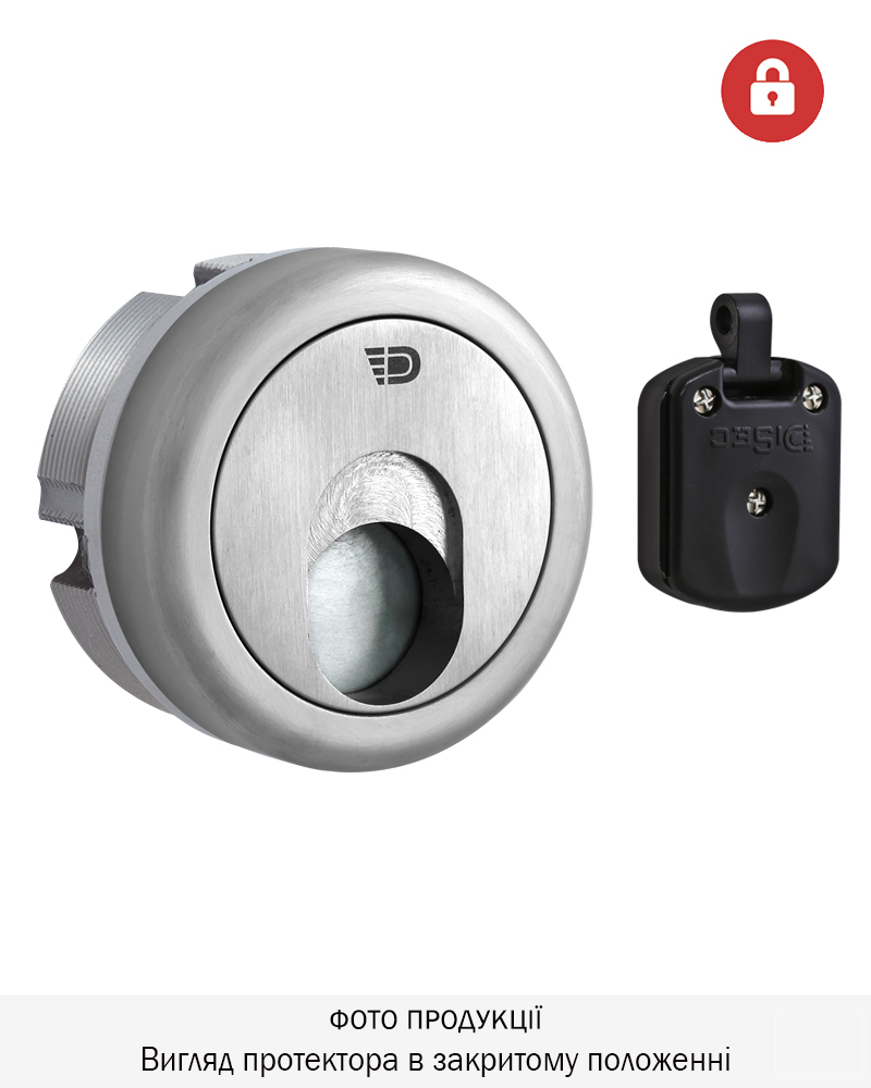 Фото Протектор DISEC MAGNETIC_3G   3G2 DIN   25мм   Нерж.сталь_мат 3клас IT 3KEY KM0P3G Зовнішній, без щитка в інтернет-магазині locksmaster.com.ua