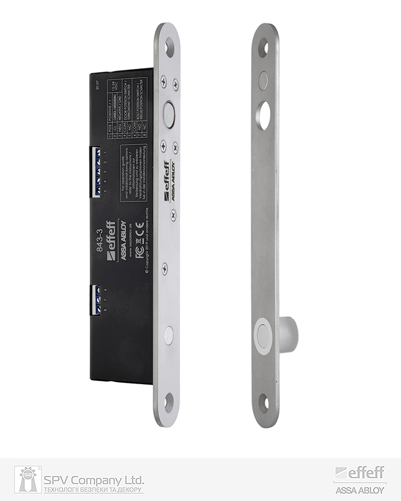 Фото Замок електроригельний EFF EFF 843-3-30----Q41 12/24В НЗ 25 мм   SP в інтернет-магазині locksmaster.com.ua