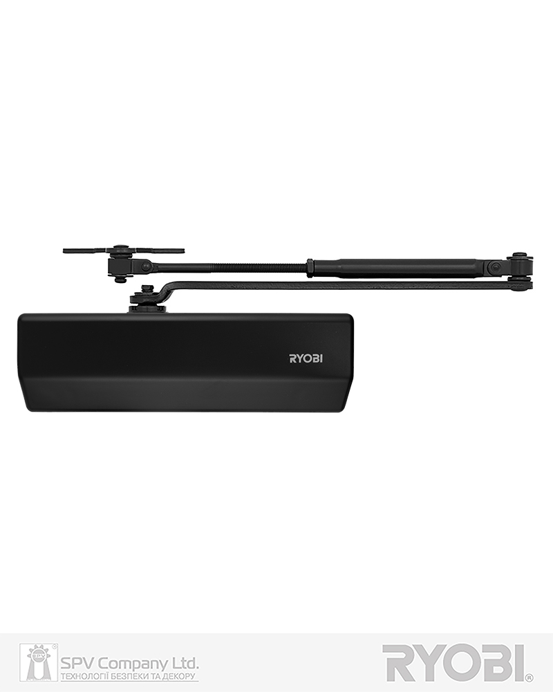 Фото Дотягувач накладний RYOBI *1500 D-1554 BLACK   UNIV_ARM EN_2/3/4 до_80кг 1100мм   FIRE   в інтернет-магазині locksmaster.com.ua