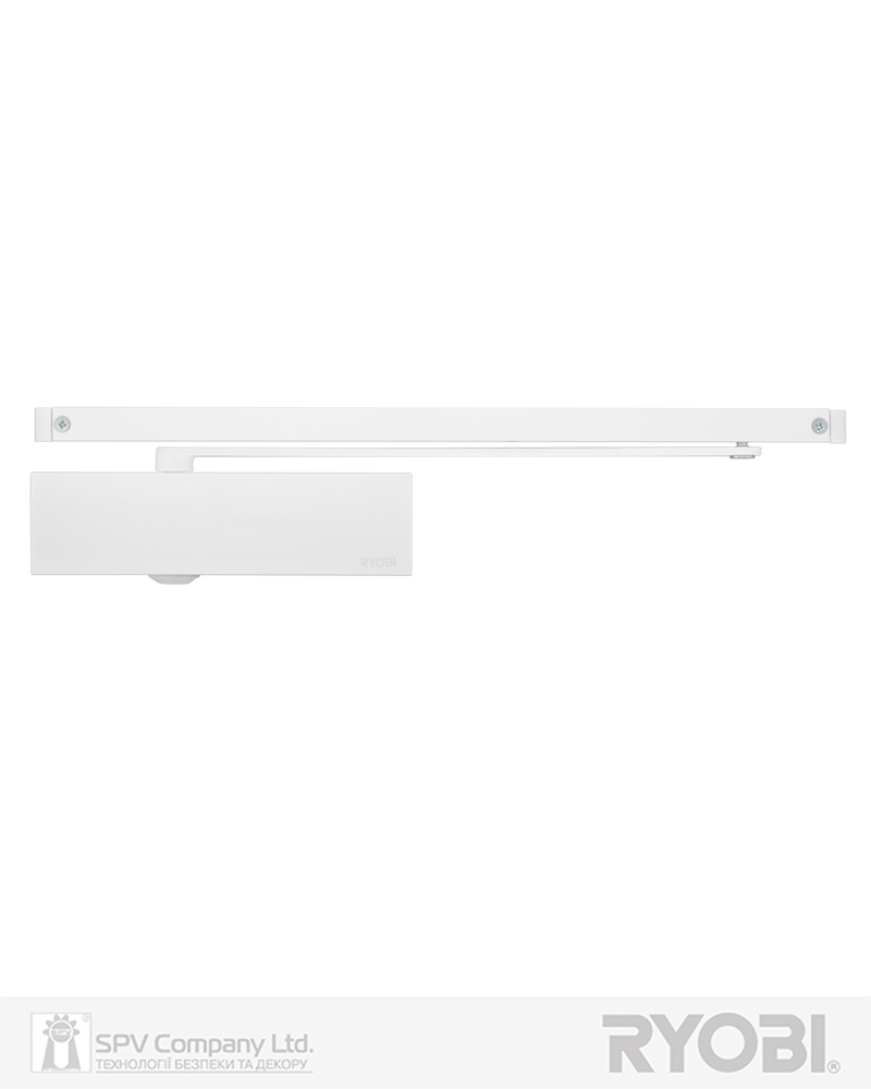 Фото Дотягувач накладний RYOBI 2200 DS-2200T WHITE BC SLD_HO_ARM 22,5 EN_1-3 60кг 950мм   FIRE   в інтернет-магазині locksmaster.com.ua