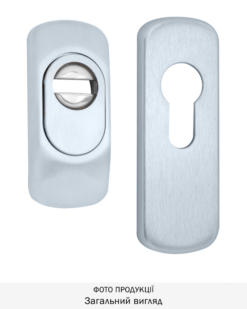 Фото Протектор DISEC   GUARD SG16 DIN_FOR_PROFILE_DOOR OVAL 25мм   Хром_мат 3клас T     Комплект в інтернет-магазині locksmaster.com.ua
