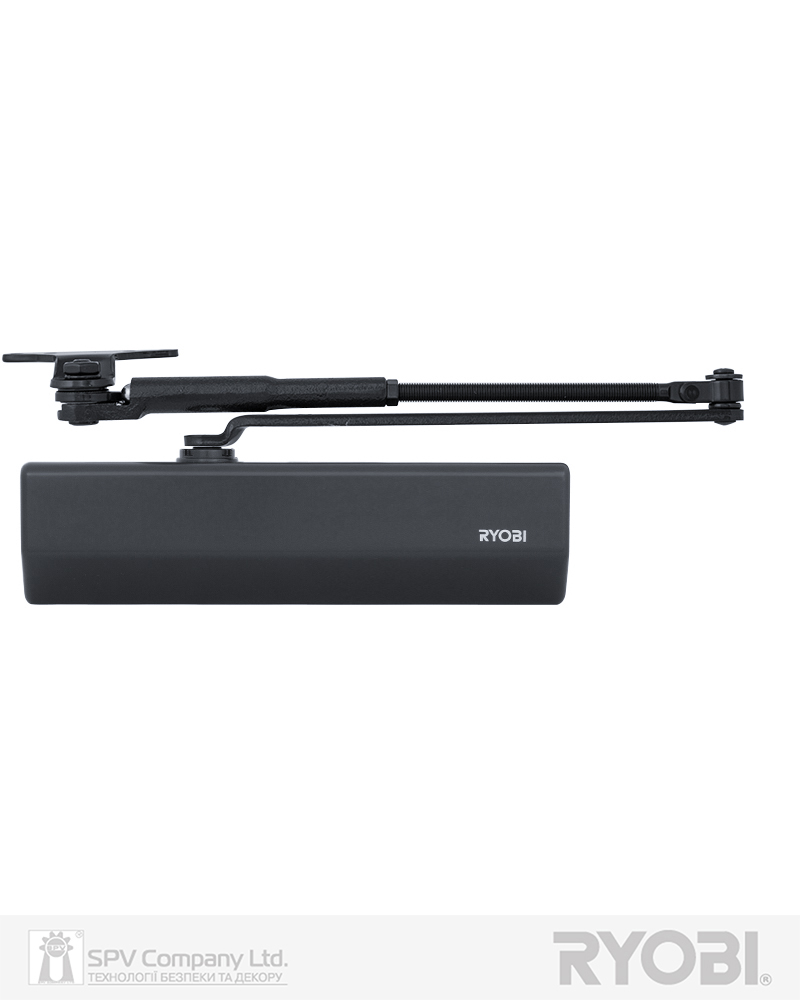 Фото Дотягувач накладний RYOBI 2000 DS-2055P ANTHRACITE BC PRL_HO_ARM EN_4 до_80кг 1100мм       в інтернет-магазині locksmaster.com.ua