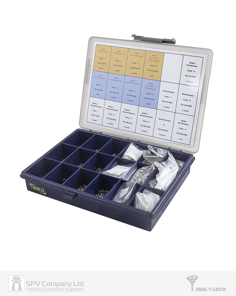 Фото Набір пінів KESO     K8000 (Ø 11mm) без Omega в чемодані в інтернет-магазині locksmaster.com.ua