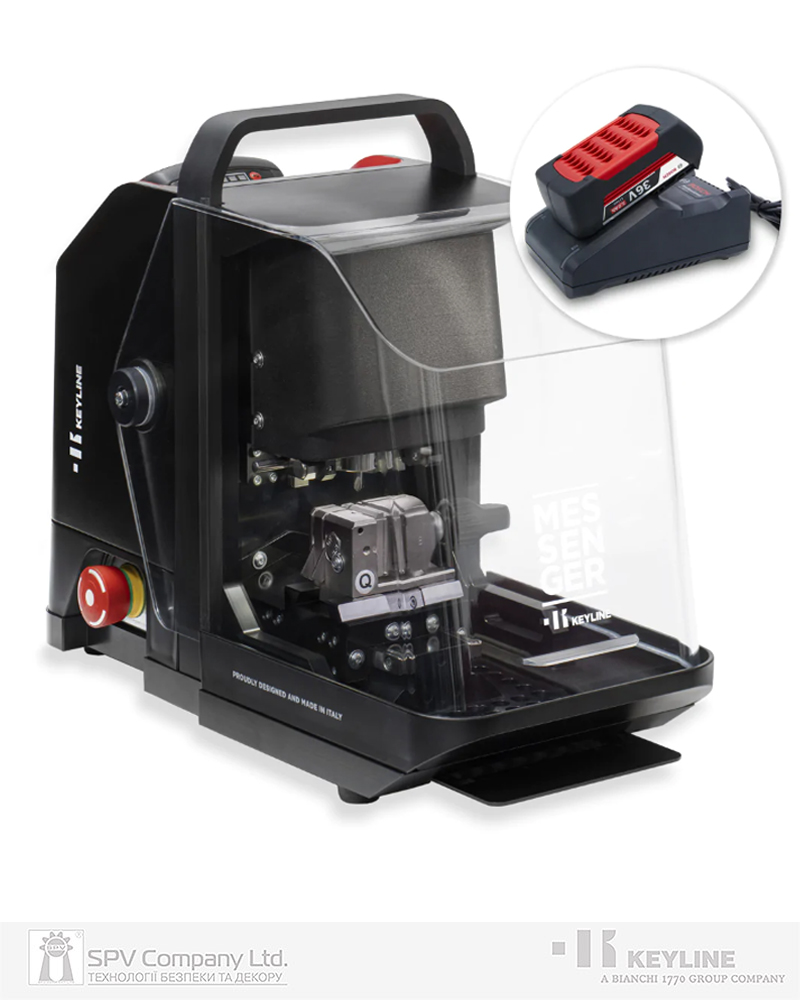Фото Верстат KEYLINE MESSENGER (BI1001 ELECTRO HORIZONTAL з акумулятором і зарядним пристроєм) в інтернет-магазині locksmaster.com.ua