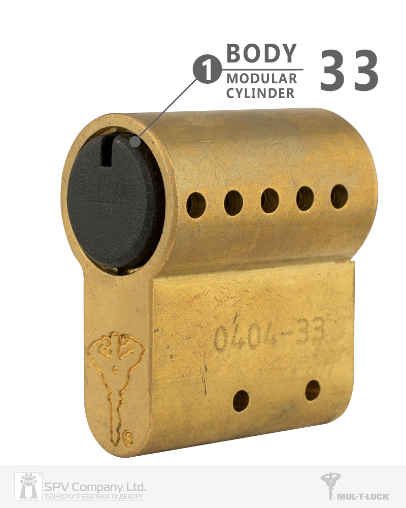 Фото Корпус циліндра MUL-T-LOCK MTL400/MTL600 *MODULAR 33мм EB EXP плата, LOADED в інтернет-магазині locksmaster.com.ua