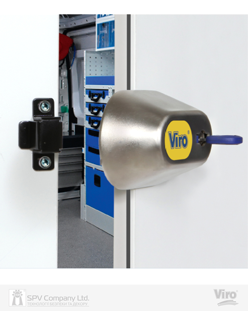 Фото Замок VIRO VAN VANLOCK COMPACT STAINLESS_STEEL  навісний на дверцята автомобіля     2KEY     в інтернет-магазині locksmaster.com.ua