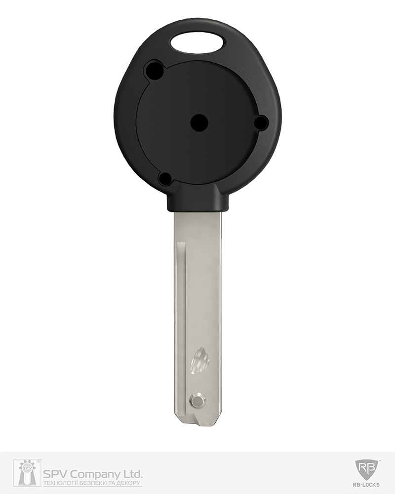 Фото Ключ RB KEYLOCX-R 1KEY K04 S4A 42,5мм HORIZONTAL 31мм NSi       BLACK_INS в інтернет-магазині locksmaster.com.ua