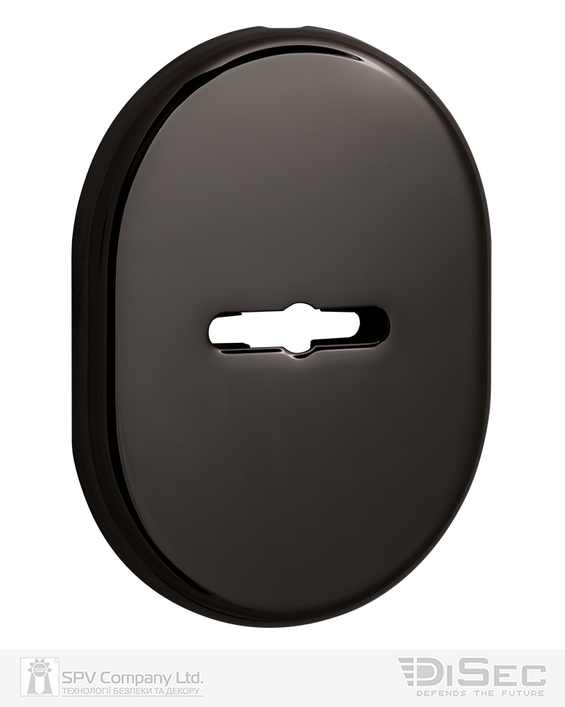 Фото Щиток DISEC     KT037 MATRIX OVAL     Хром_чорний   8     Без шторки в інтернет-магазині locksmaster.com.ua