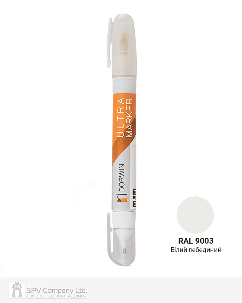 Фото Ретушуючий маркер DORWIN білий_лебединий RAL 9003     в інтернет-магазині locksmaster.com.ua