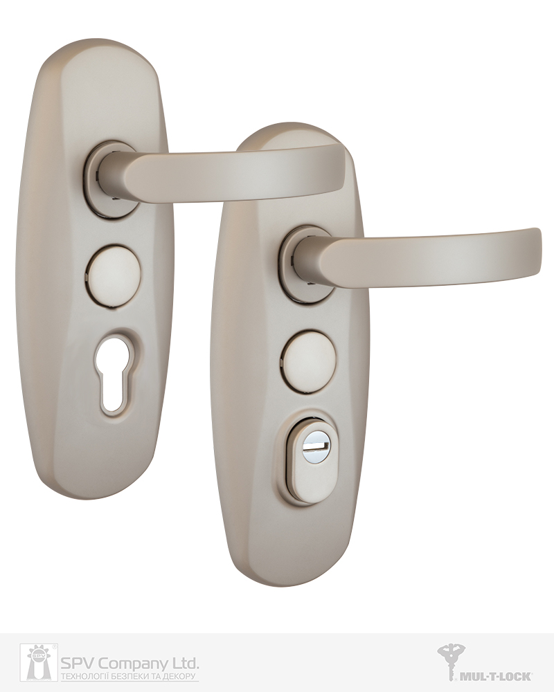 Фото Фурнітура захисна MUL-T-LOCK PLATINUM SH300 mov-mov DIN PLATE 85/90мм Нікель_сатин   50-55мм 3клас Platinum NICKEL_SATIN Комплект в інтернет-магазині locksmaster.com.ua