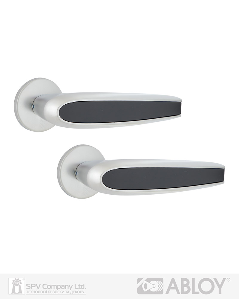 Фото Ручка дверна ABLOY DUETTO 8/002 mov-mov DIN ROUND   Хром_сатин 56-80мм універсальне   MS_HCR Комплект в інтернет-магазині locksmaster.com.ua