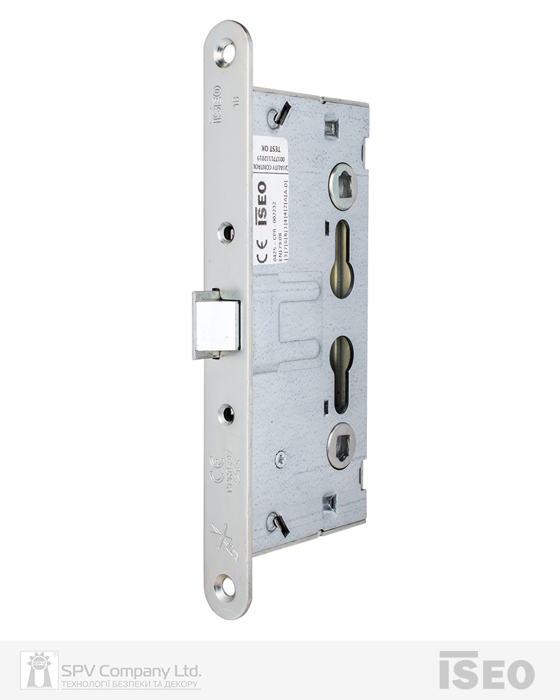 Фото Замок ISEO для активної стулки врізний 214110654 1 Locking BS65мм 72мм   9х9мм/9х9мм Zinc   в інтернет-магазині locksmaster.com.ua