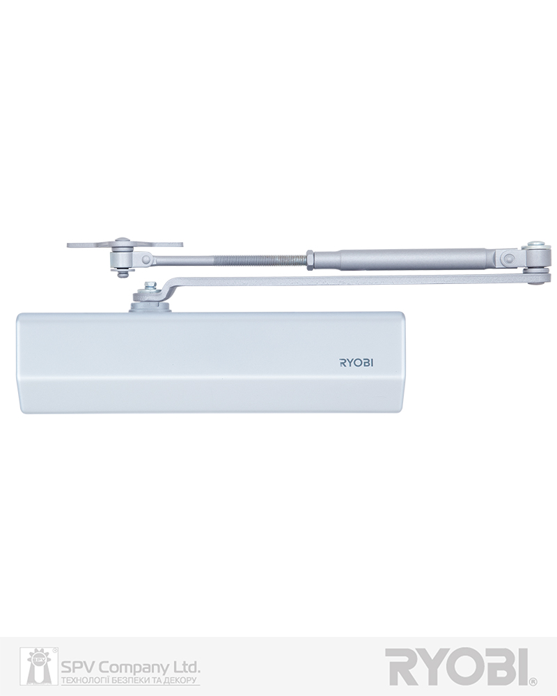 Фото Дотягувач накладний RYOBI 2000 D-2055V SILVER BC UNIV_ARM EN_3/4/5 до_100кг 1250мм   FIRE   в інтернет-магазині locksmaster.com.ua