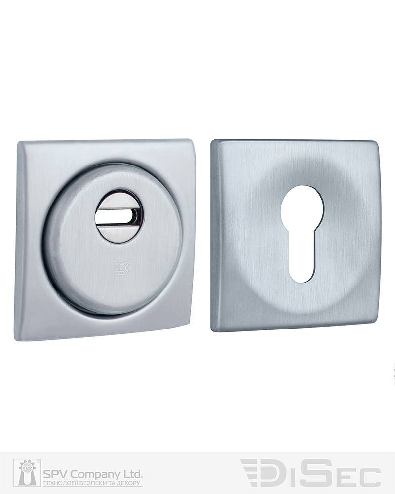 Фото Протектор DISEC   SFERIK BD+ DIN SQUARE 25мм   Хром_мат 3клас T     Комплект в інтернет-магазині locksmaster.com.ua