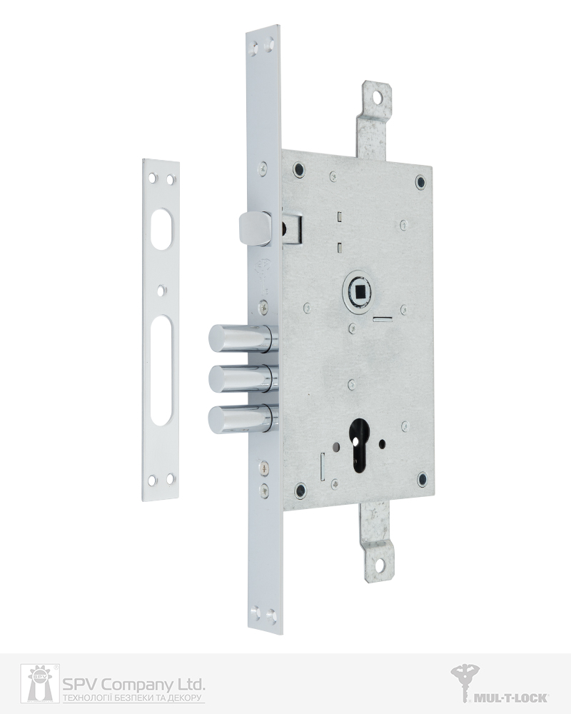 Фото Замок врізний MUL-T-LOCK 3-WAY DIN 352R NC UNIV   BS65мм 85мм               SP в інтернет-магазині locksmaster.com.ua