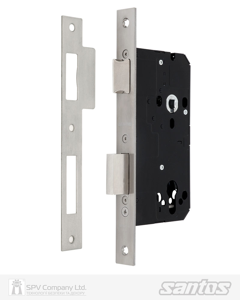 Фото Замок врізний SANTOS 1-WAY DIN 772 SS   UNIV BS60мм 72мм               SP   в інтернет-магазині locksmaster.com.ua