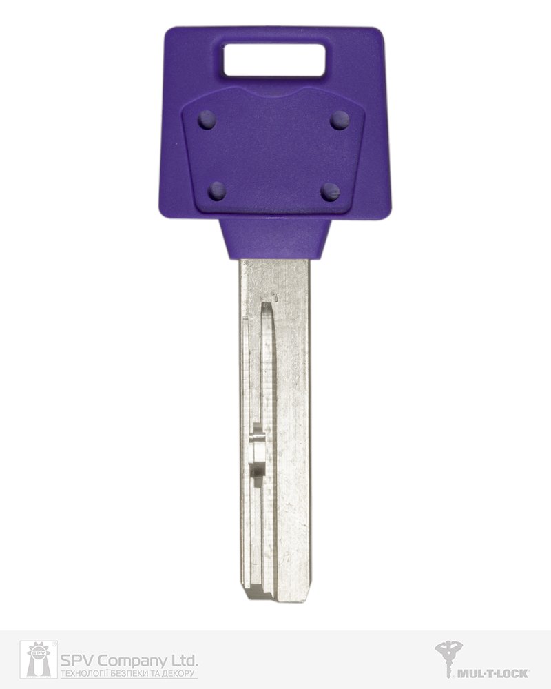 Фото Ключ MUL-T-LOCK MTL400 1KEY 2865 42,5мм HORIZONTAL   NSi 31мм     DND3D_PURPLE_INS     в інтернет-магазині locksmaster.com.ua