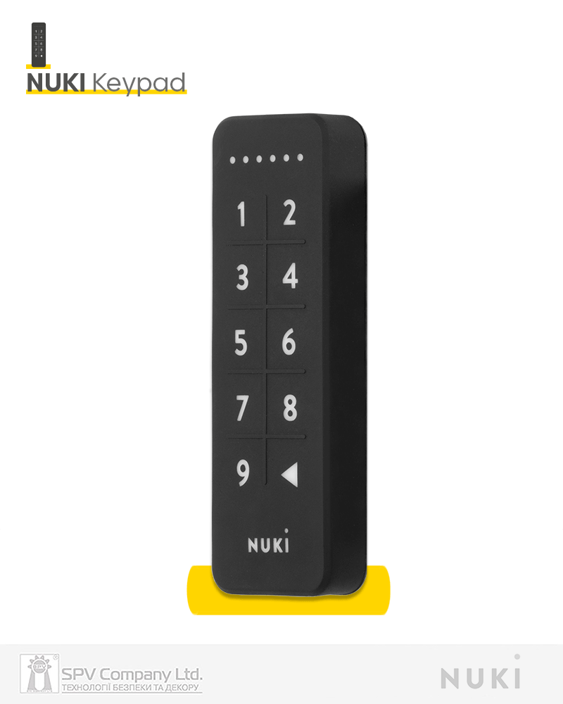 Фото Зчитувач електронний  NUKI Keypad   чорний доступ за кодом в інтернет-магазині locksmaster.com.ua