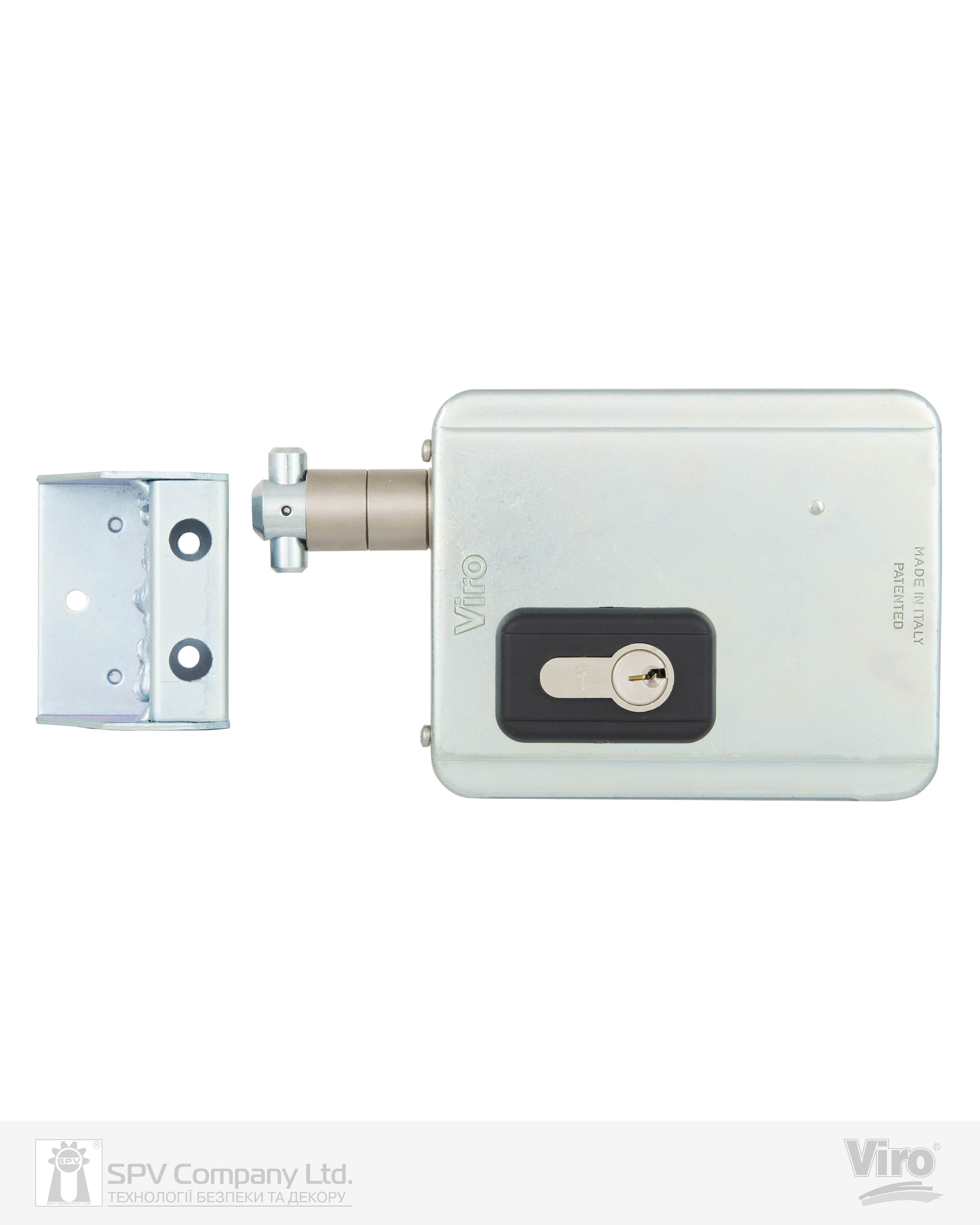 Фото Замок електромеханічний VIRO V09 BS50мм     UNIV DIN 12VAC NC GATE накладний   SS   в інтернет-магазині locksmaster.com.ua