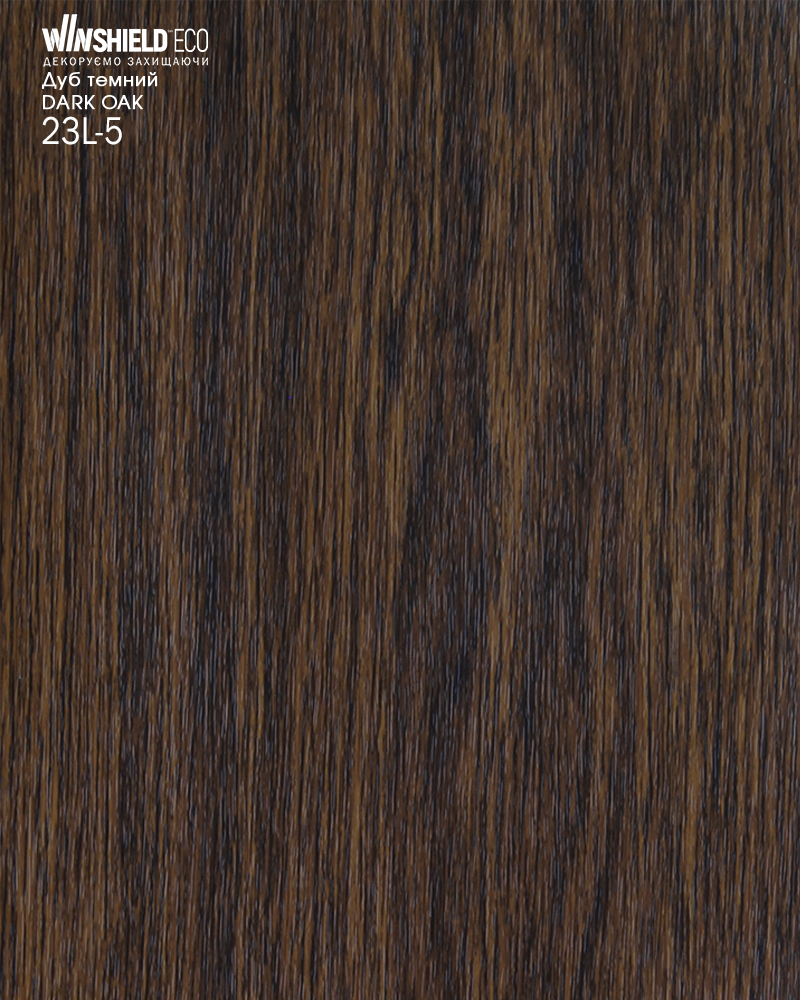 Фото ПВХ-плівка HAOGEN WINSHIELD_ECO_1500 дуб_темний 23L-5 LOTEM(L) DARK_OAK PD1 WOODGRAIN_V 0,200мм   в інтернет-магазині locksmaster.com.ua
