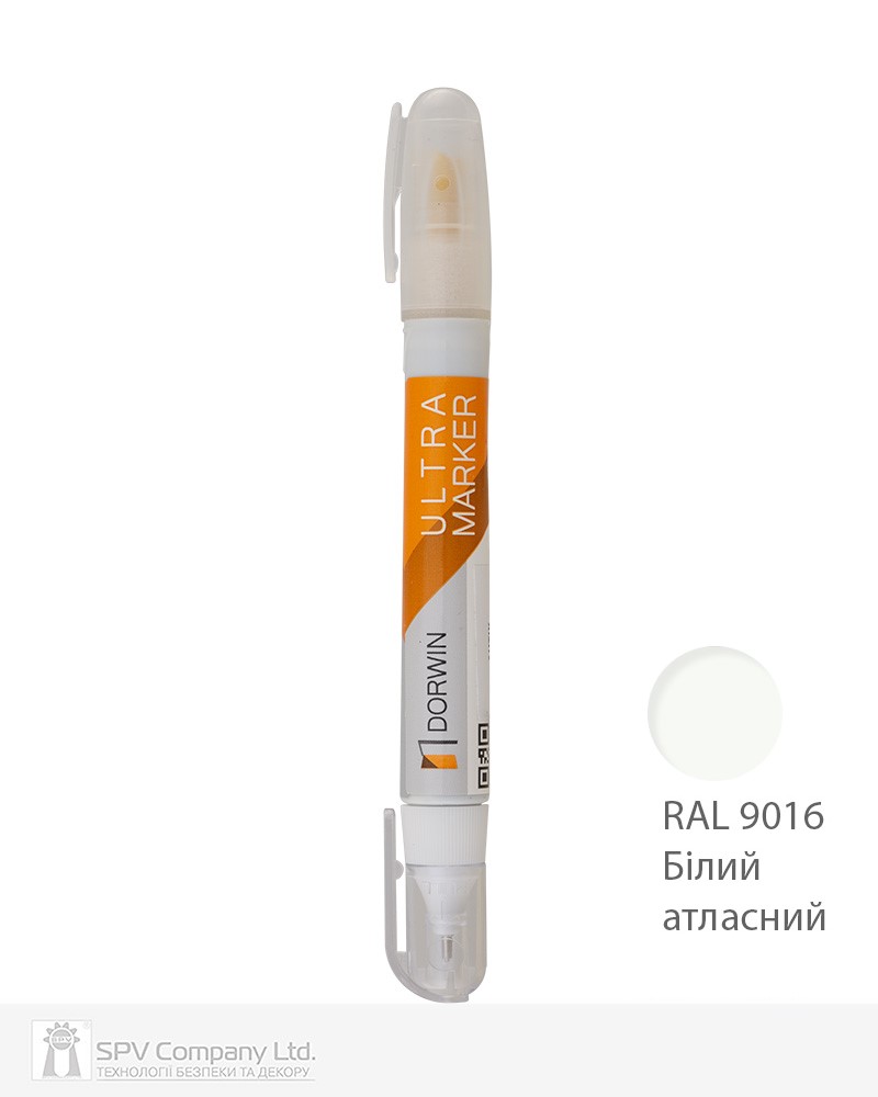 Фото Ретушуючий маркер DORWIN білий атласний RAL 9016     в інтернет-магазині locksmaster.com.ua