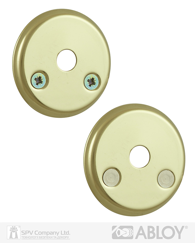 Фото Щиток ABLOY   026   O_FIN ROUND   Лак_золотистий   наскрізь   FE_KULA Комплект в інтернет-магазині locksmaster.com.ua