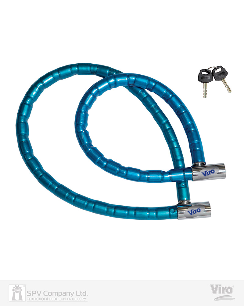 Фото Замок VIRO MOTO SERPIS   з тросом 150 см   2KEY       в інтернет-магазині locksmaster.com.ua