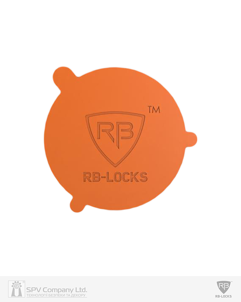 Фото Вставка-лого_кольорова RB   ORANGE KEYLOCX-R в інтернет-магазині locksmaster.com.ua