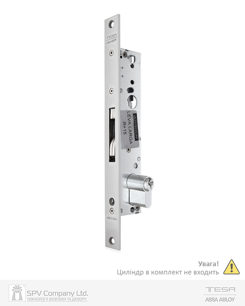 Фото Замок врізний TESA DIN 4241BE UNIV BS20мм     SS 22мм   до циліндру з язичком R=13мм   в інтернет-магазині locksmaster.com.ua
