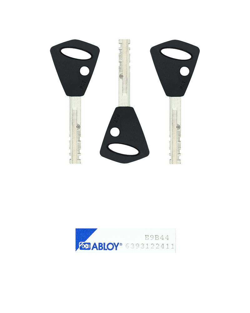 Фото   Комплект ключів ABLOY EXEC 3KEY+CARD E1B44 35мм FIN 11DISCS NSi 26мм     EXC_E(BLACK) в інтернет-магазині locksmaster.com.ua